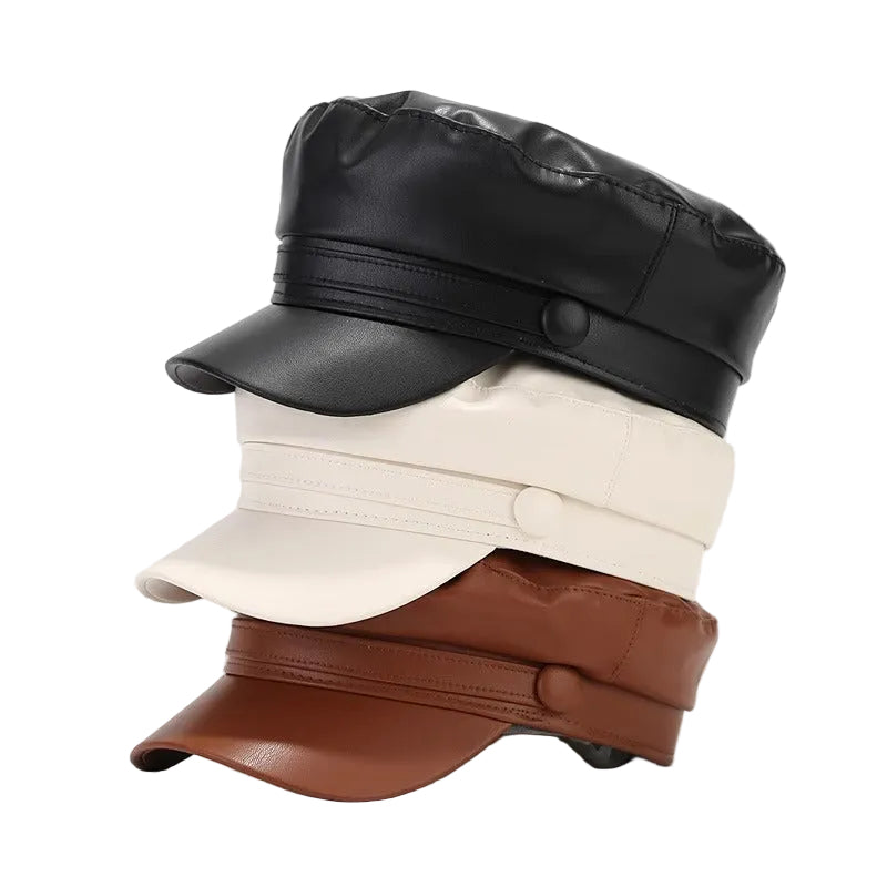 Hemphill Flat Top Polyester Navy Cap