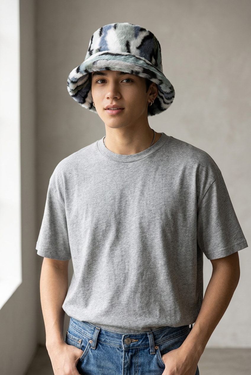 McCoy Plush Dome Bucket Hat – Windproof, Short Brim
