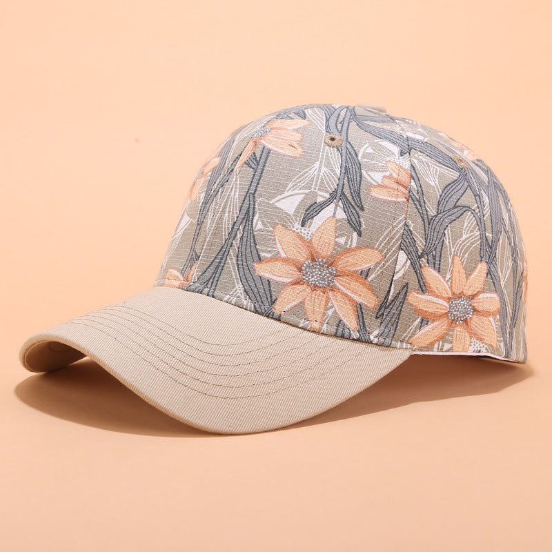 Printed Baseball Cap Trendy Lady