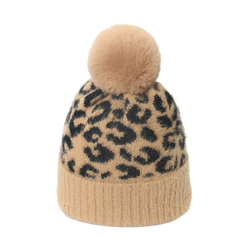 TheCapSpot - Leopard Print Knitted Hat