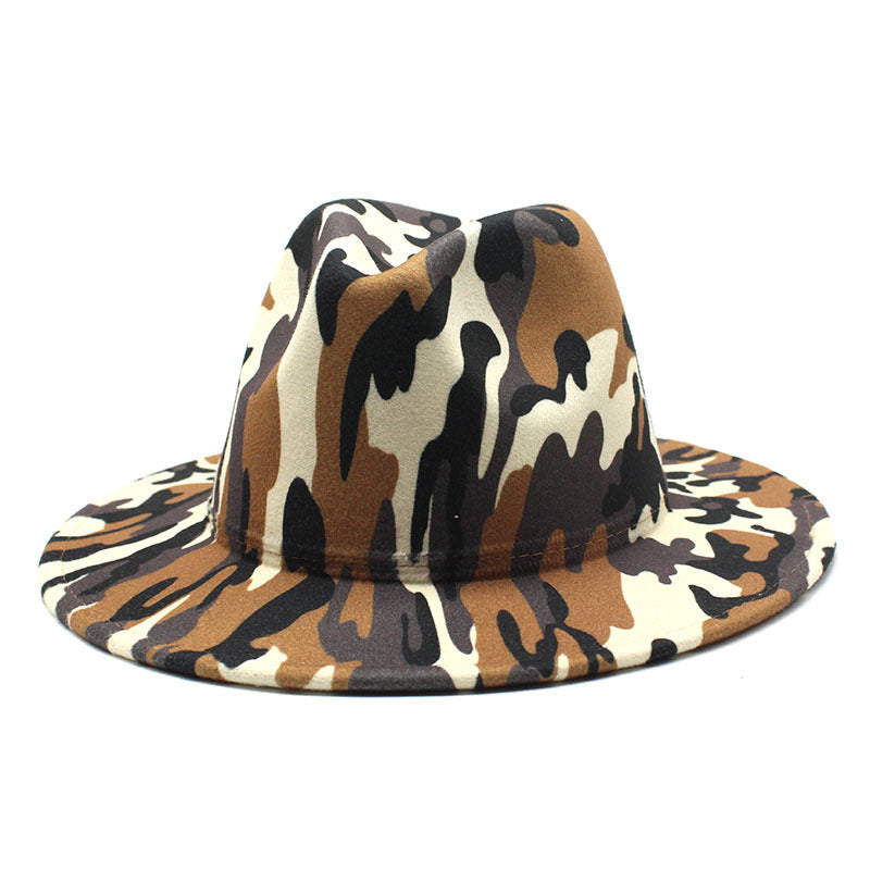 TheCapSpot - Leopard Print Woolen Top Hat
