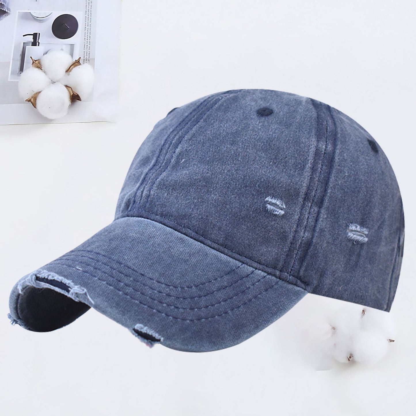 TheCapSpot - Women's Vintage Sunshade Retro Soft Peaked Cap