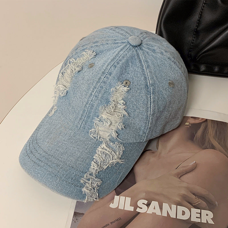 TheCapSpot - Montgomery Denim Peaked Cap