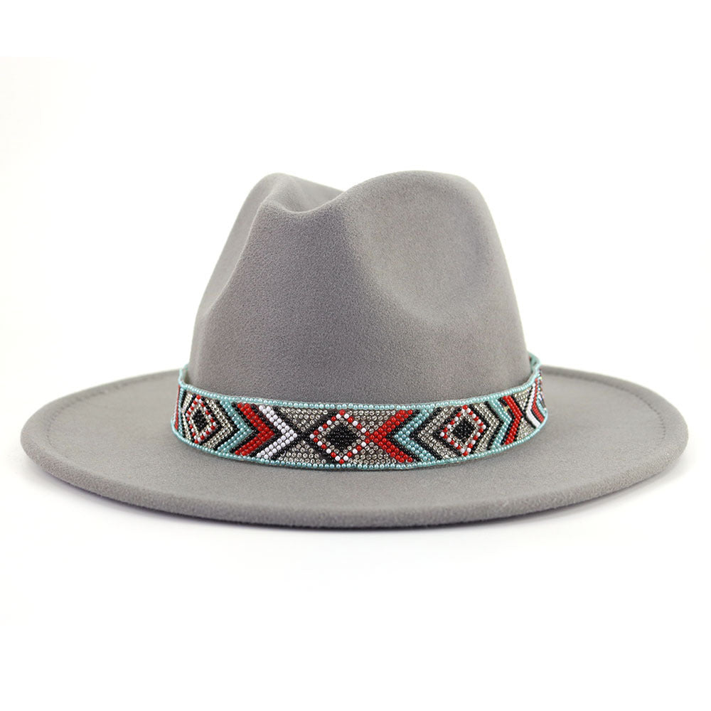TheCapSpot - Blue Bead Jazz Hat