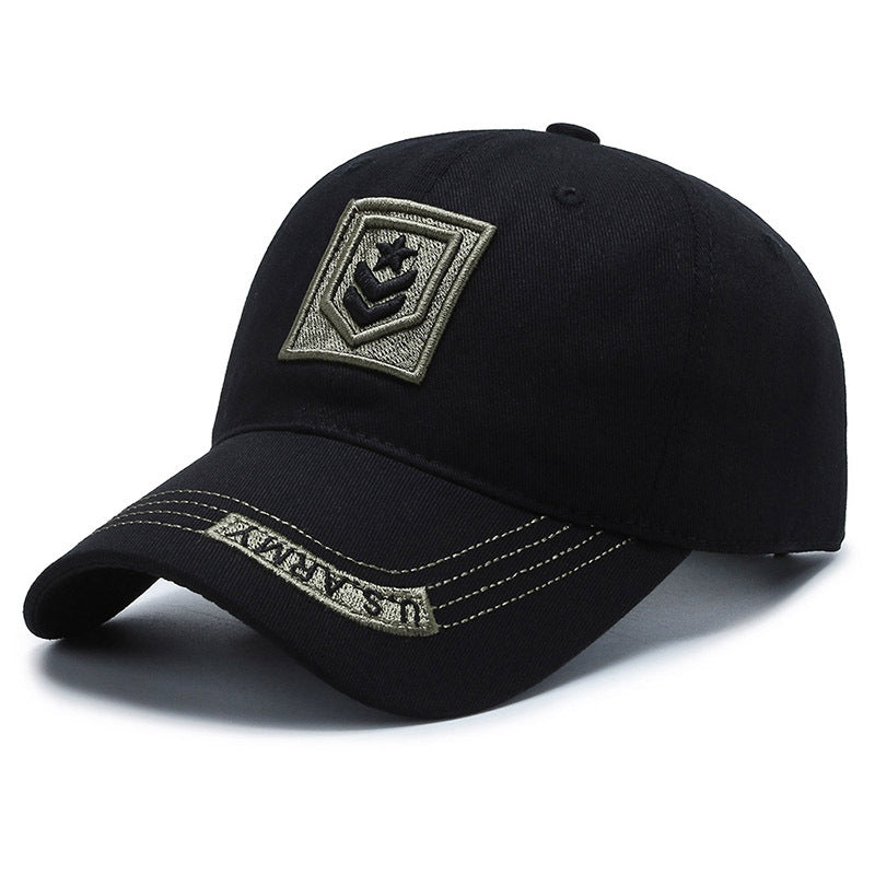 U.S. Army Tactical Baseball Cap – Embroidered Rank Badge, Camo, Adjustable