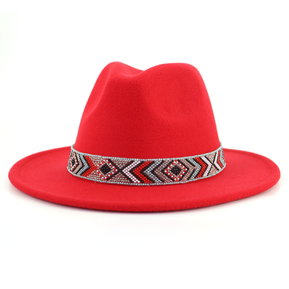 TheCapSpot - Blue Bead Jazz Hat