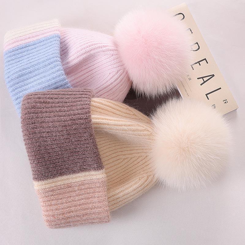 TheCapSpot - Rabbit fur Stocking Cap