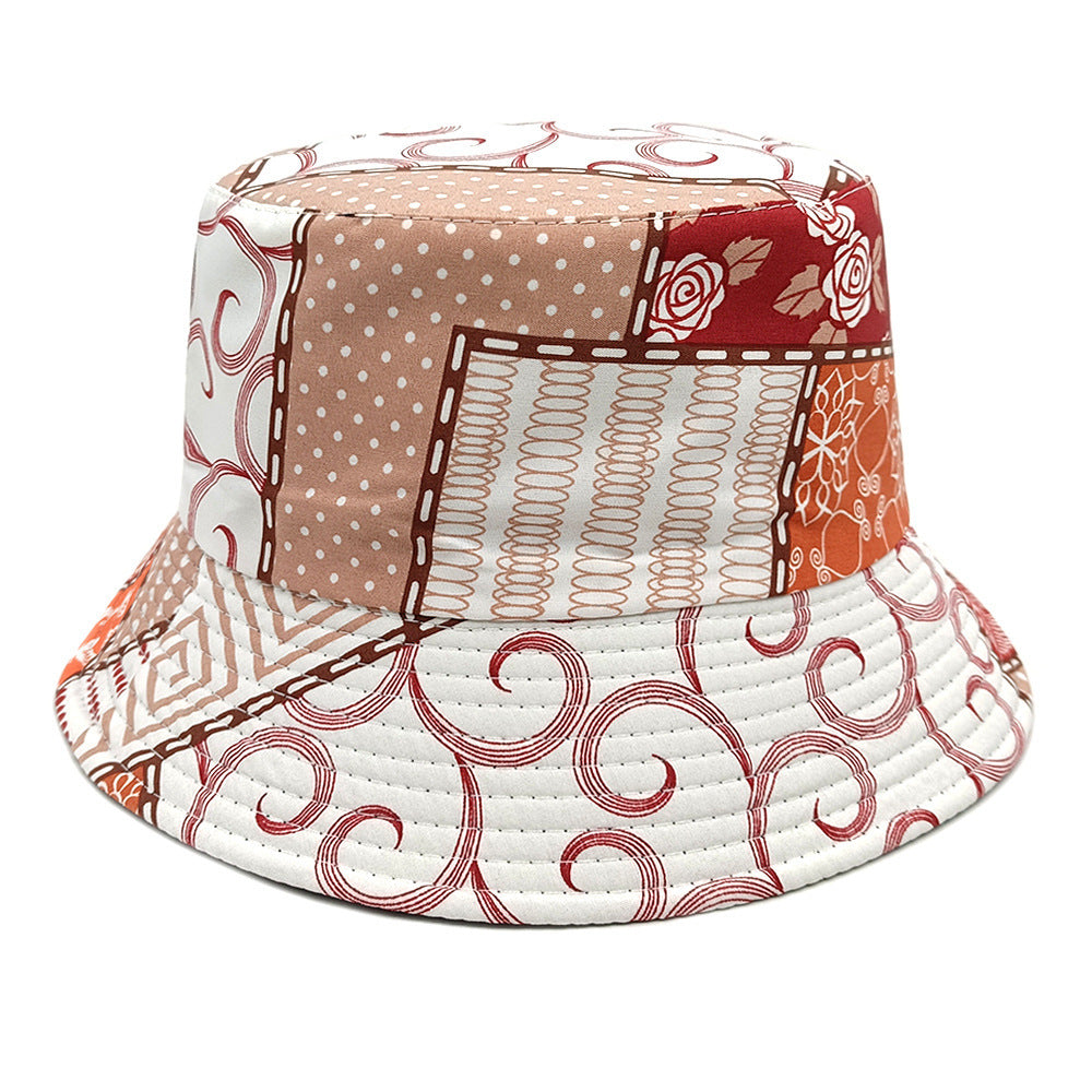 Coltrane Double-Sided Geometric Bucket Hat, Polyester, M