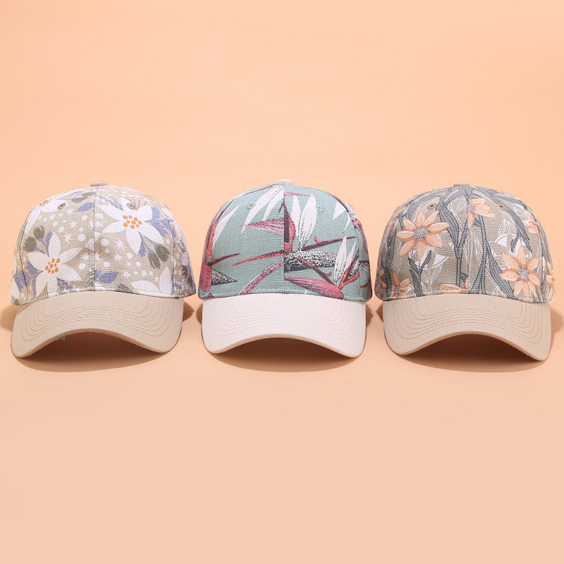 Printed Baseball Cap Trendy Lady