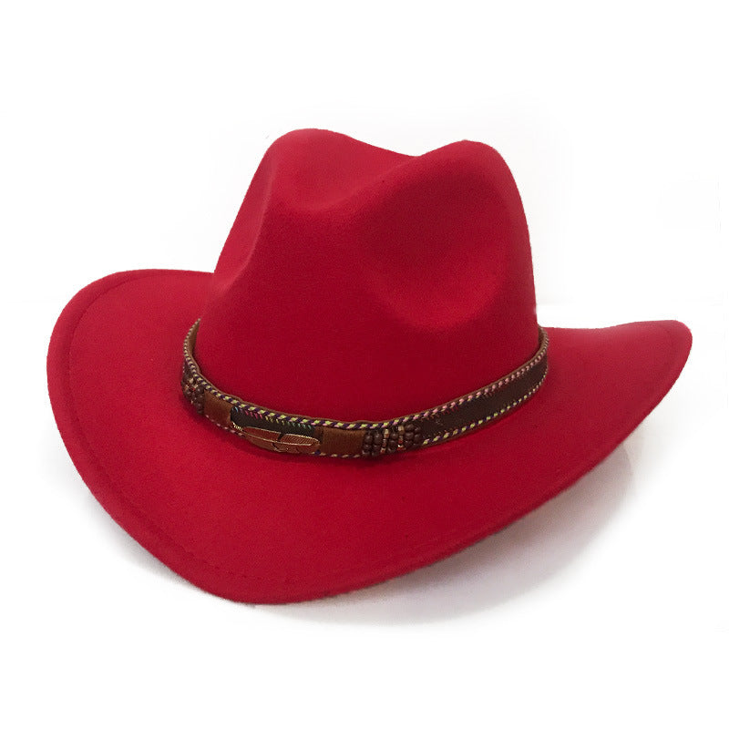 TheCapSpot - Fashion Metal Leaf Belt Cowboy Hat