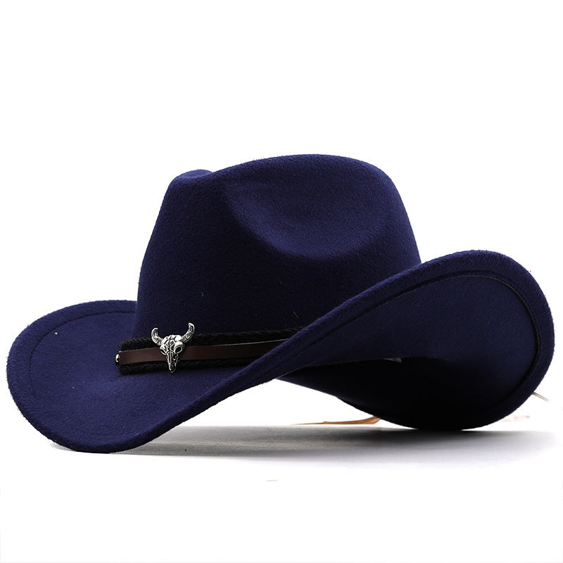 TheCapSpot -Metal Bull Head Fedora Hat