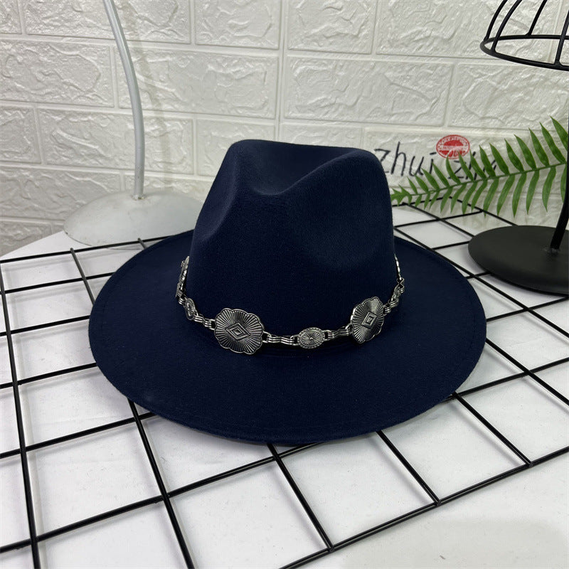 TheCapSpot - Chain Fedora Cap