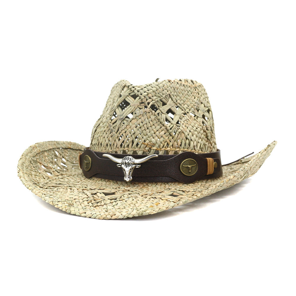TheCapSpot - Straw Bull Hat