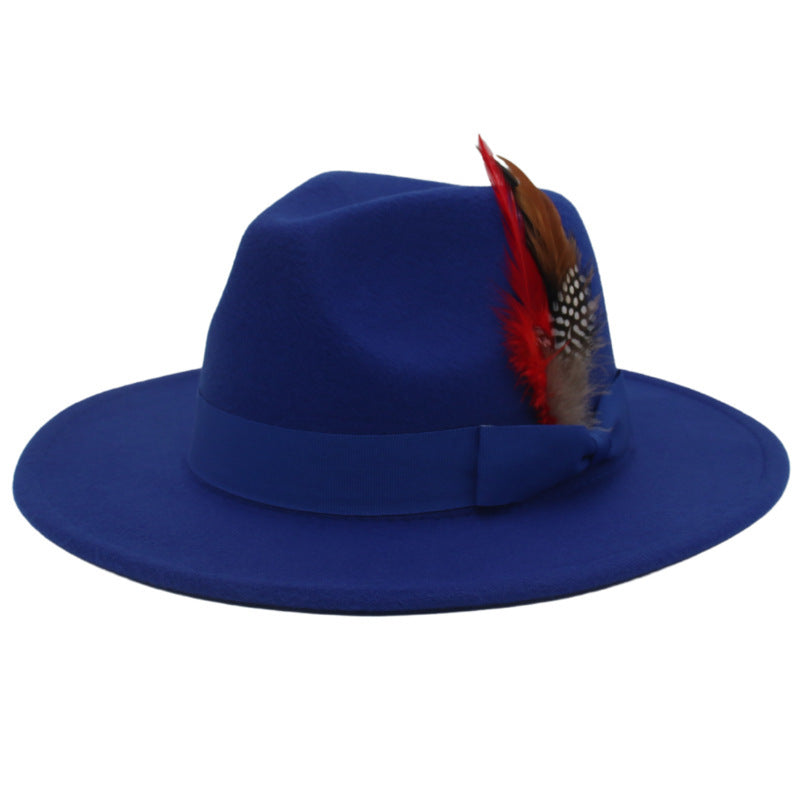 TheCapSpot - Feather Broad Brimmed Hat