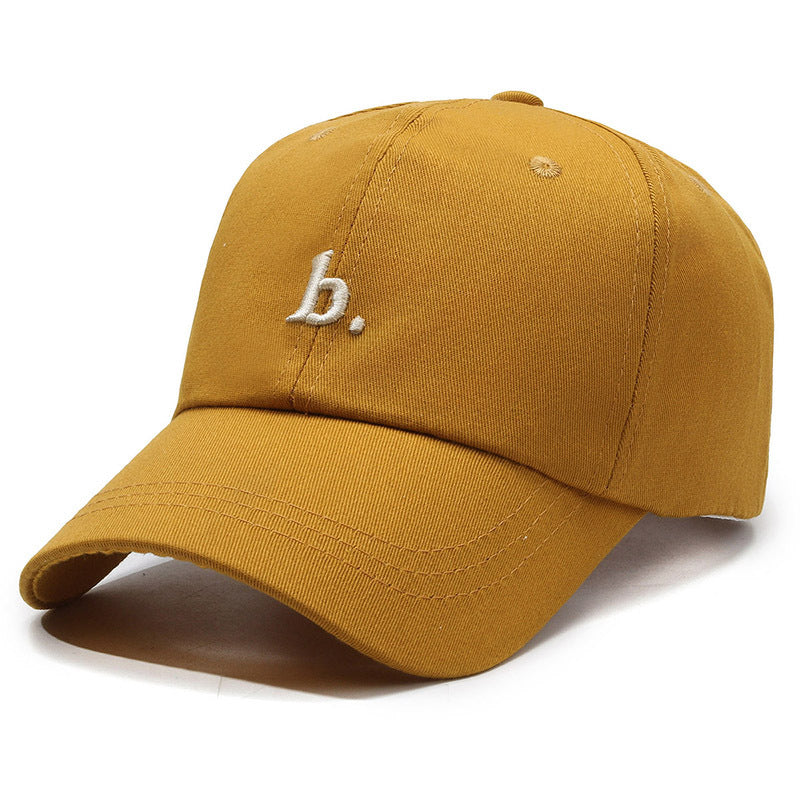 TheCapSpot - Letter B Soft Casual Curved Brim Face-looki