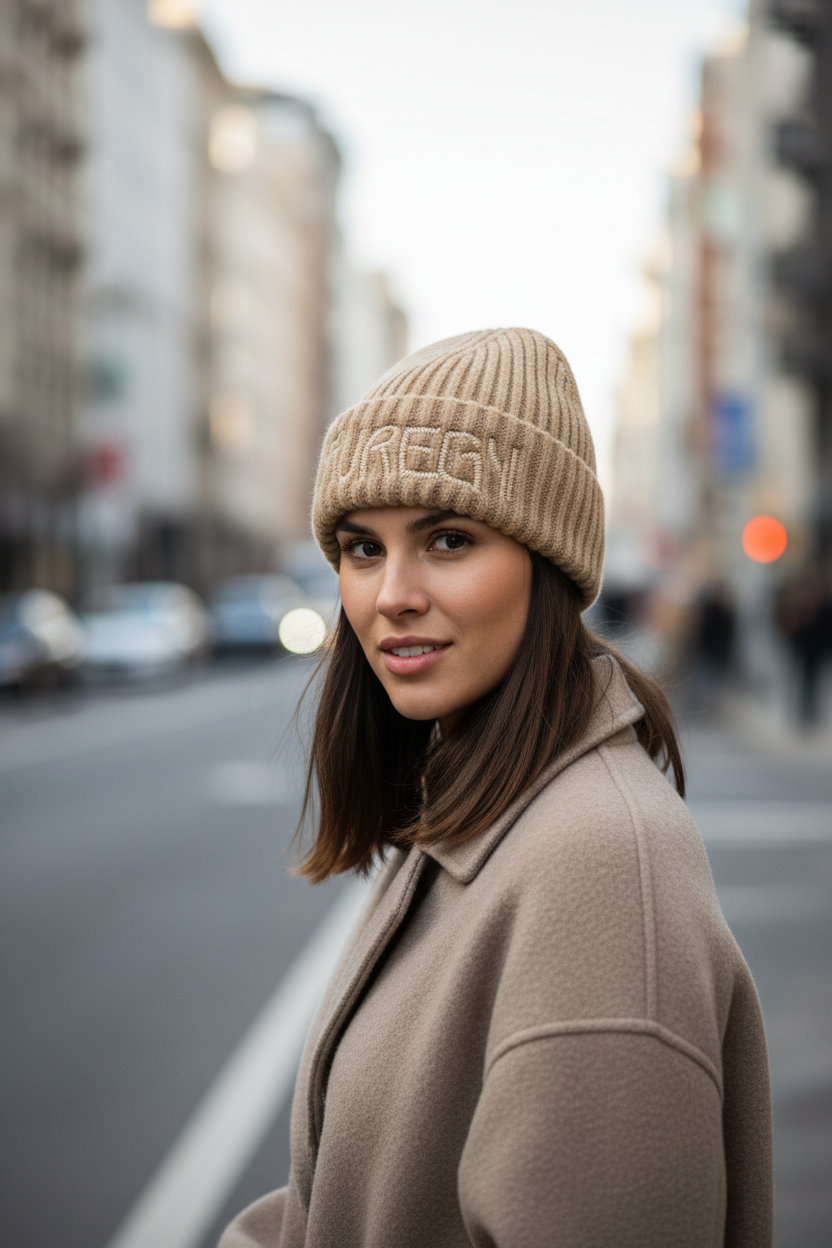A collection of beanie hats in various colors, each with the text 'SURU' lettered on the front.