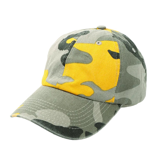Jania Cotton Camo Baseball Cap – Adjustable 55–60cm, UV Protection
