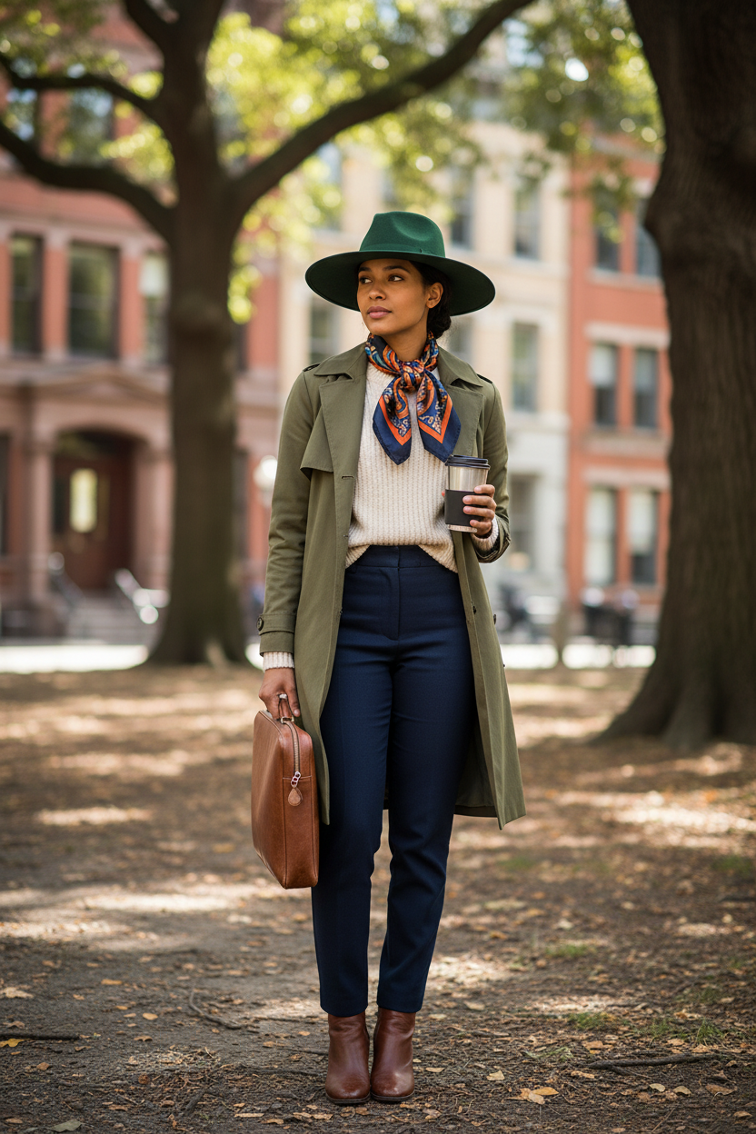 Alex Cartwright Wide Brim Wool Fedora with Band