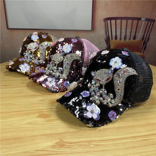 TheCapSpot - Baseball Rhinestone Cap