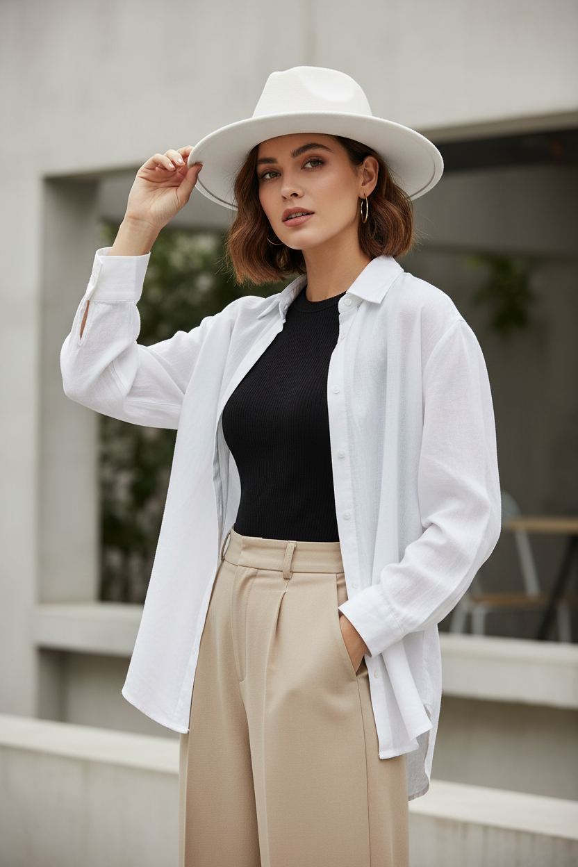 Knowles Solid Color Felt Fedora Hat – Wide Brim
