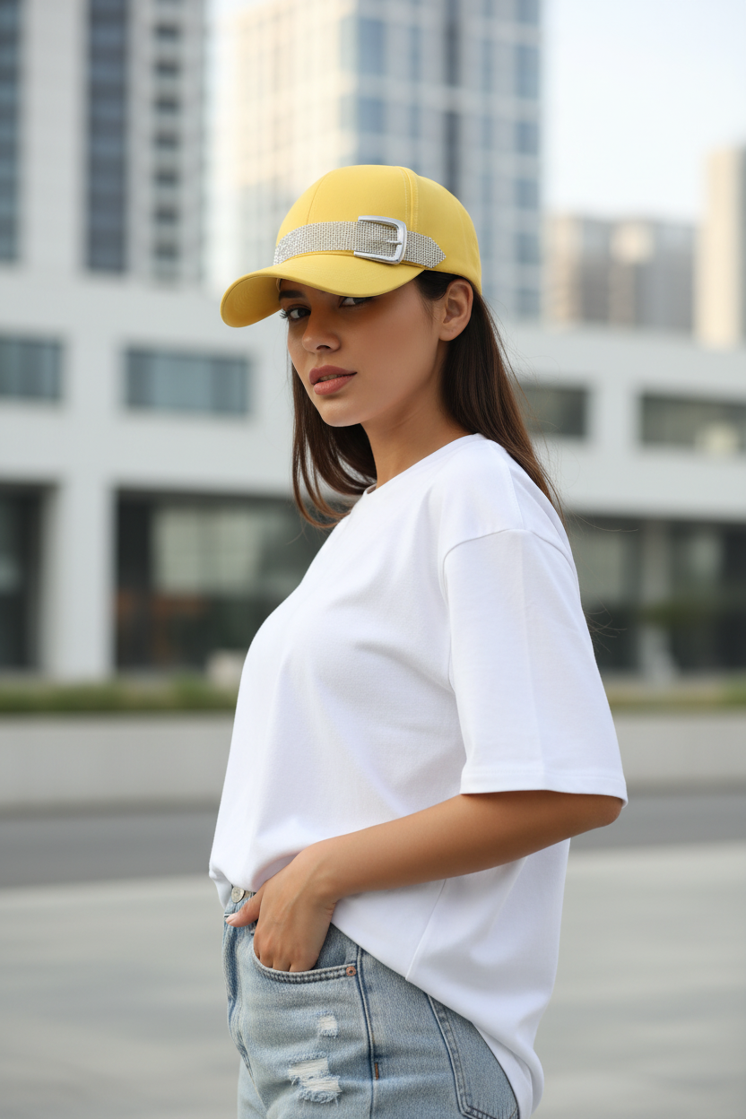 TheCapSpot - Rhinestone Belt Hat
