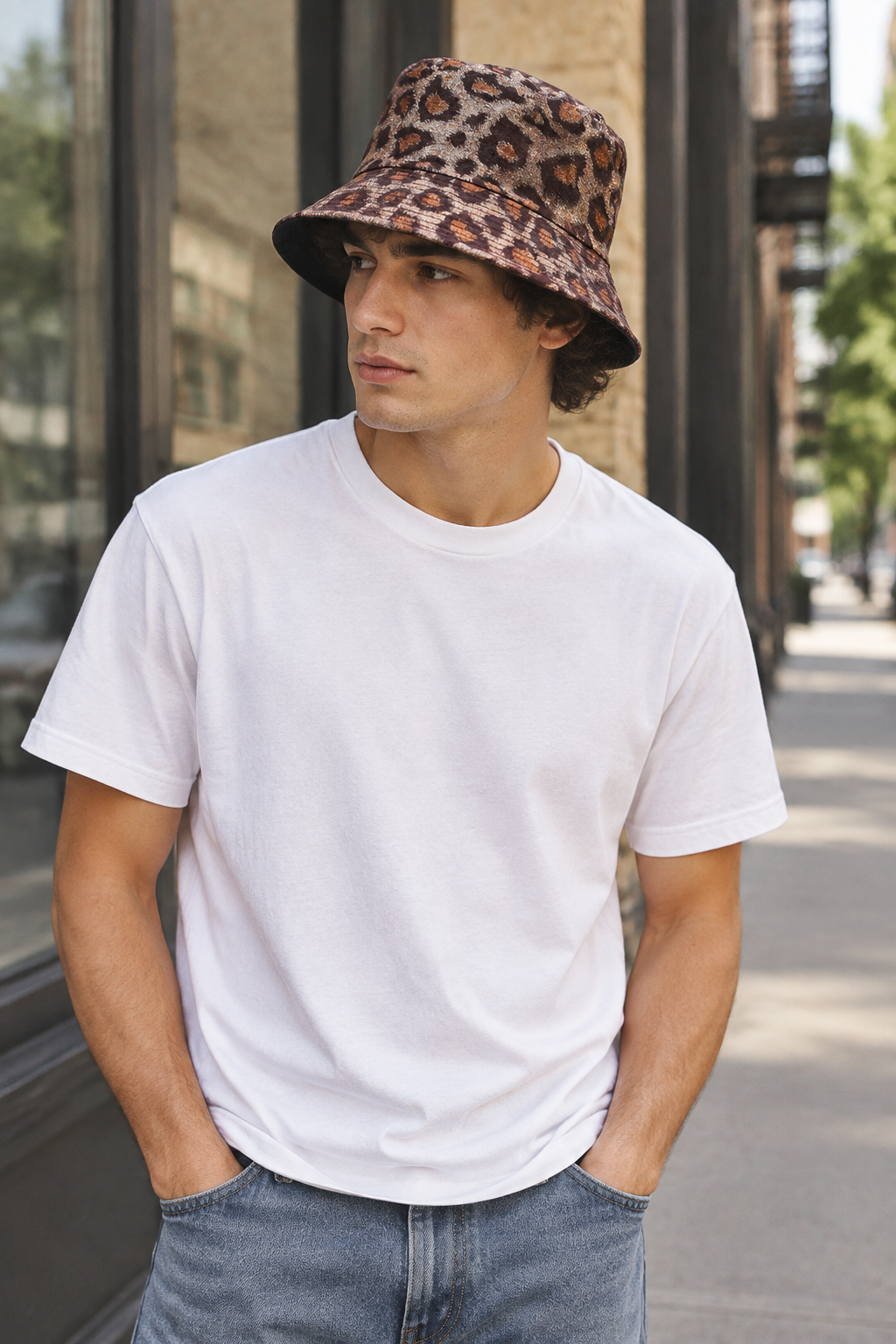 Silverstone Animal Pattern Bucket Hat