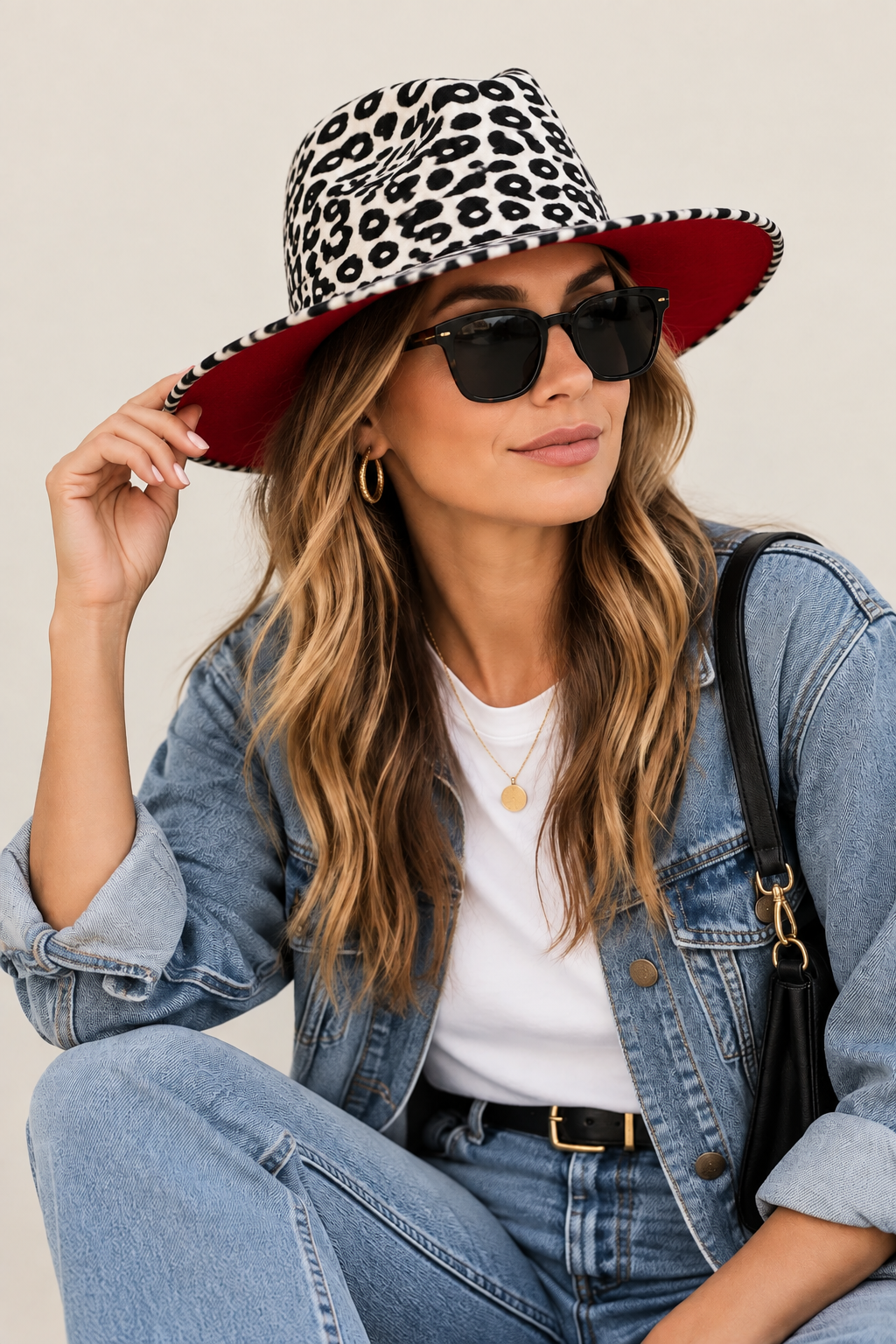 Hendrix Leopard Print Wool Fedora Hat – Medium