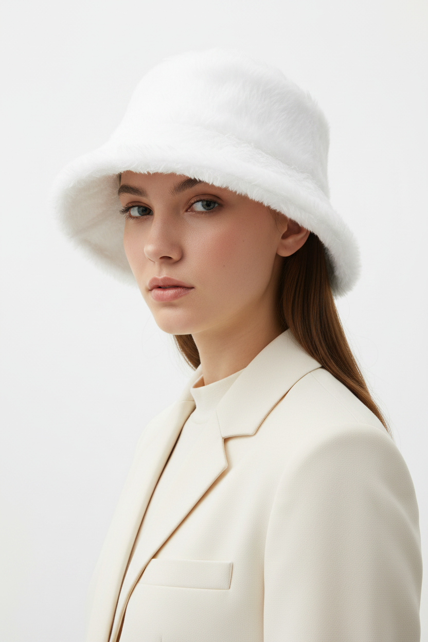 Stephens Plush Fur Fisherman Hat – Winter Windproof, Women, 56–58cm