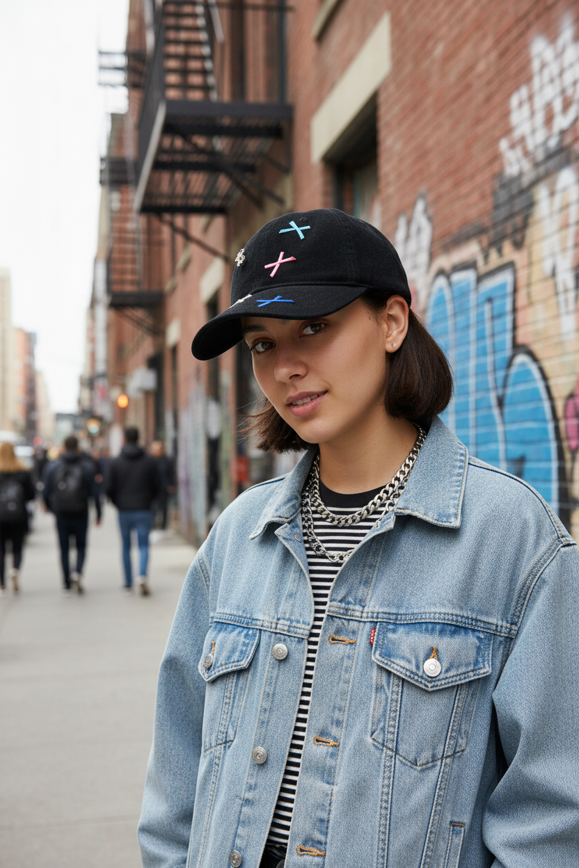 Cantrell Winter Bow Cotton Baseball Cap