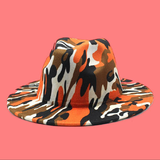 TheCapSpot - Leopard Print Woolen Top Hat