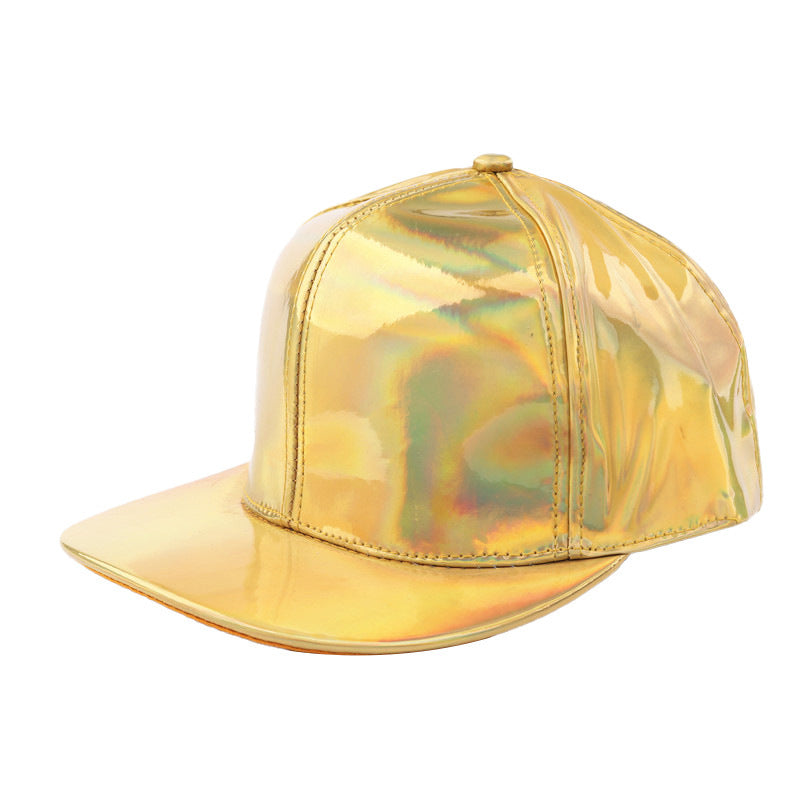 TheCapSpot - Reflective Brim Leather Cap