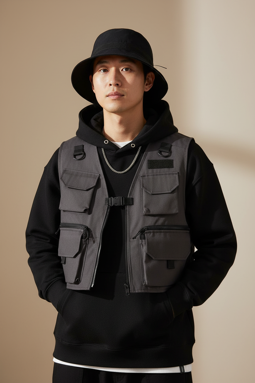 Montgomery Two-Tone Cotton Bucket Hat, One Size