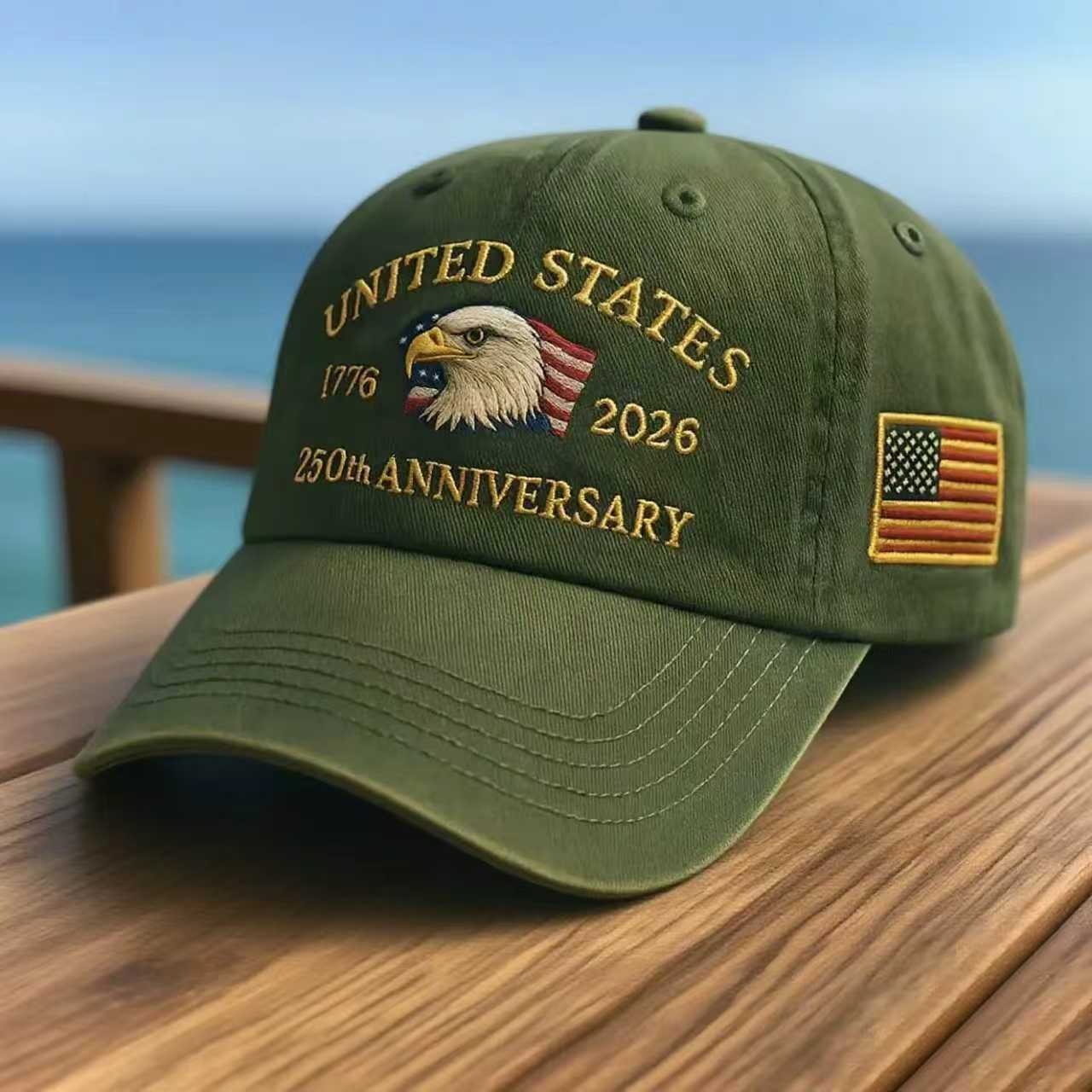 TheCapSpot - USA 250th Anniversary Cap Washed-Print Hat