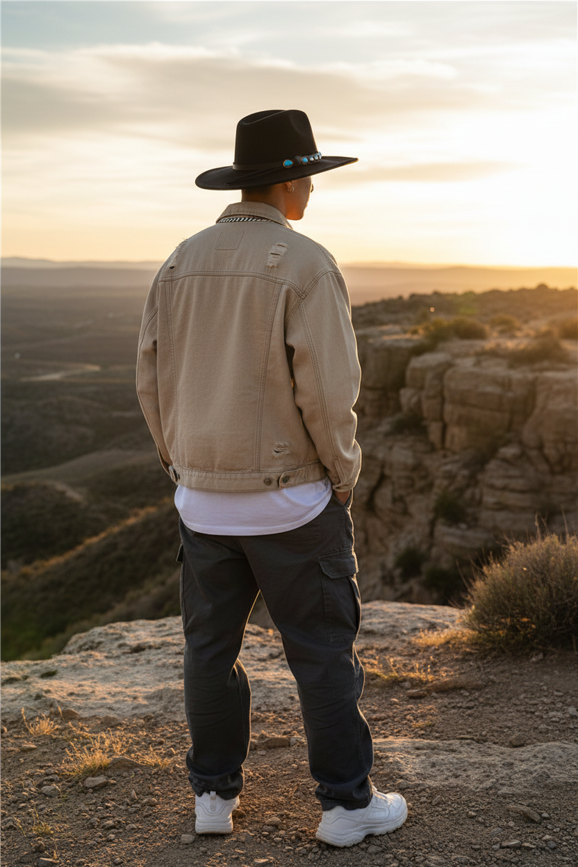 Knight Wool Cowboy Hat – Adjustable 55–58 cm