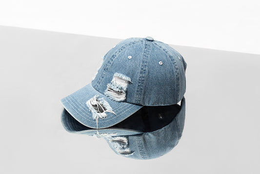 TheCapSpot -Distressed Demin Cap