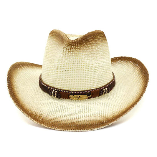 TheCapSpot - Paint Straw Hat Tan