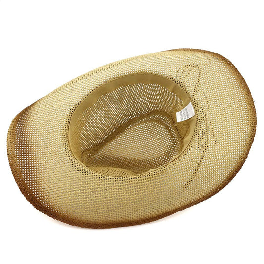TheCapSpot - Paint Straw Hat Tan