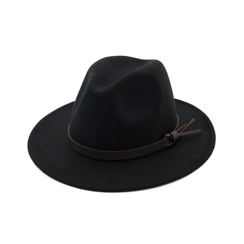 TheCapSpot - Braun Woolen Top Hat
