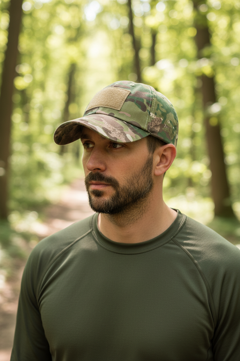 Thompson Camouflage Embroidered Baseball Cap – Adjustable Fit