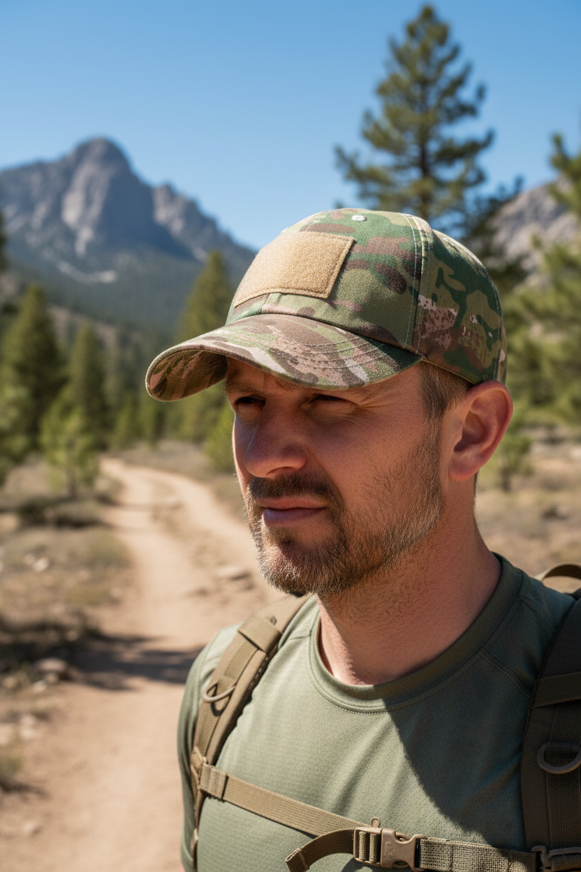 Thompson Camouflage Embroidered Baseball Cap – Adjustable Fit