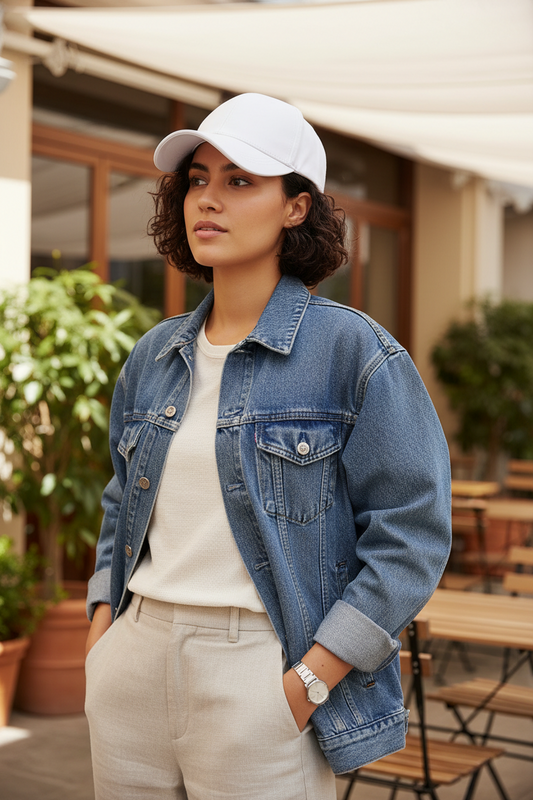 Claremont Leather Baseball Cap – Adjustable UV Protection