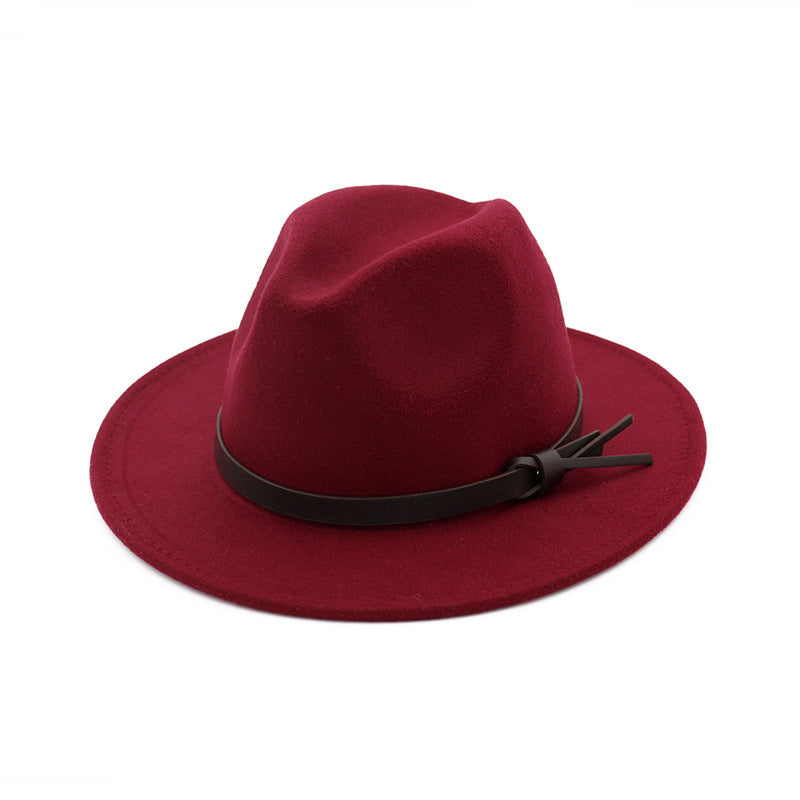 TheCapSpot - Braun Woolen Top Hat