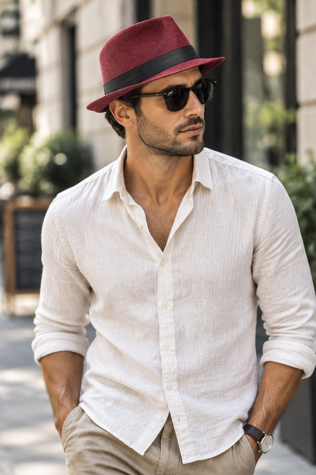 Fondsworth Linen Fedora Hat – 58cm
