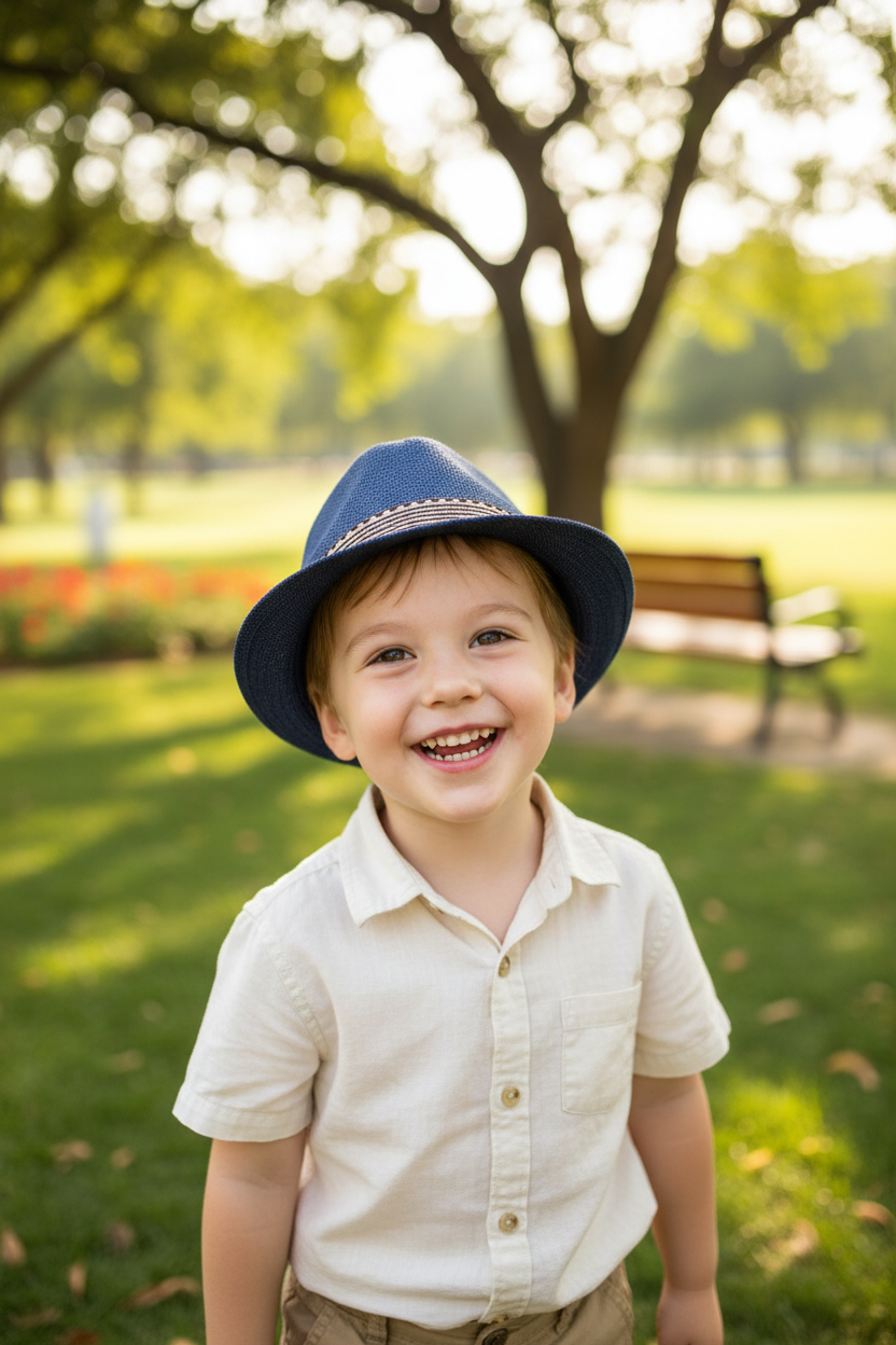 TheCapSpot - Denzel Children's performance jazz straw hat
