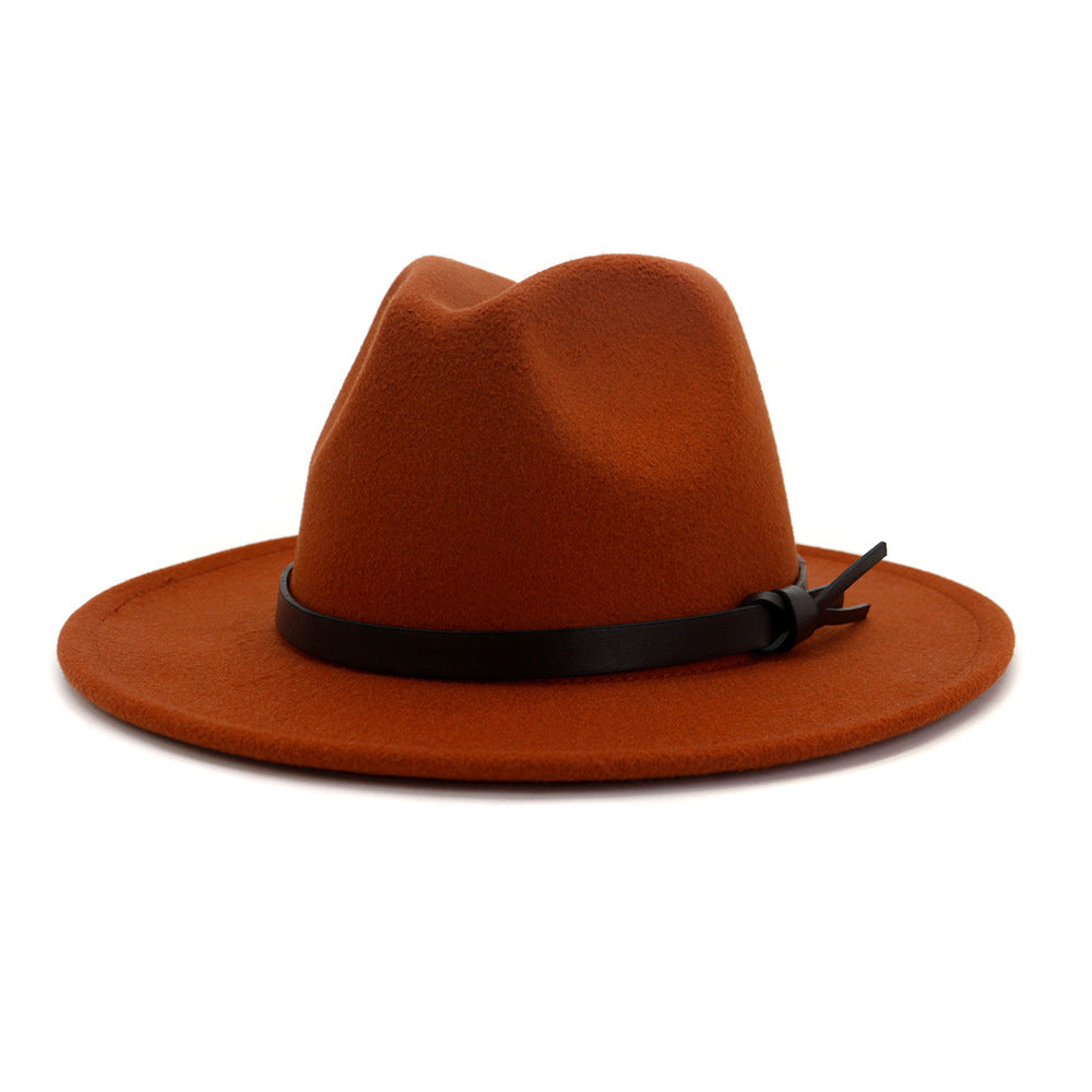 TheCapSpot - Braun Woolen Top Hat