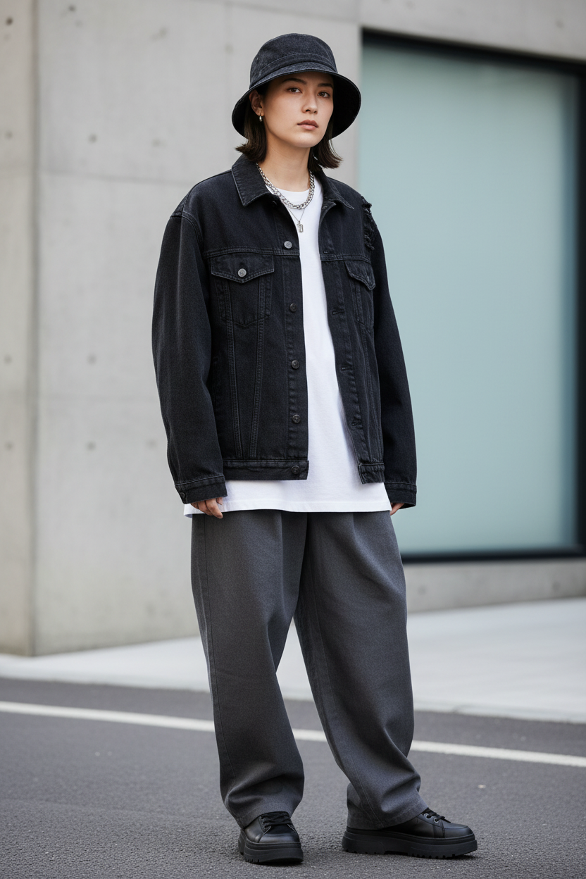 Jordan Denim Bucket Hat – Short Brim Sun Hat