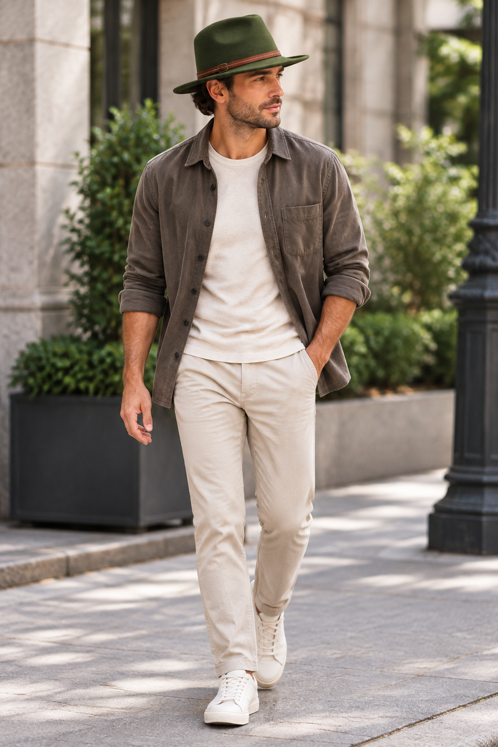 Morris Cashmere Fedora Hat with Flat Brim