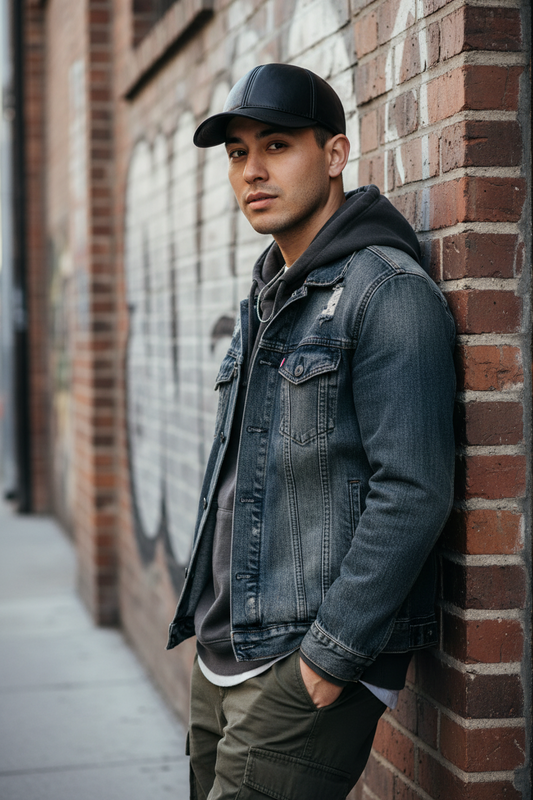 Gates Men's Goatskin Leather Baseball Cap – Satin Weave