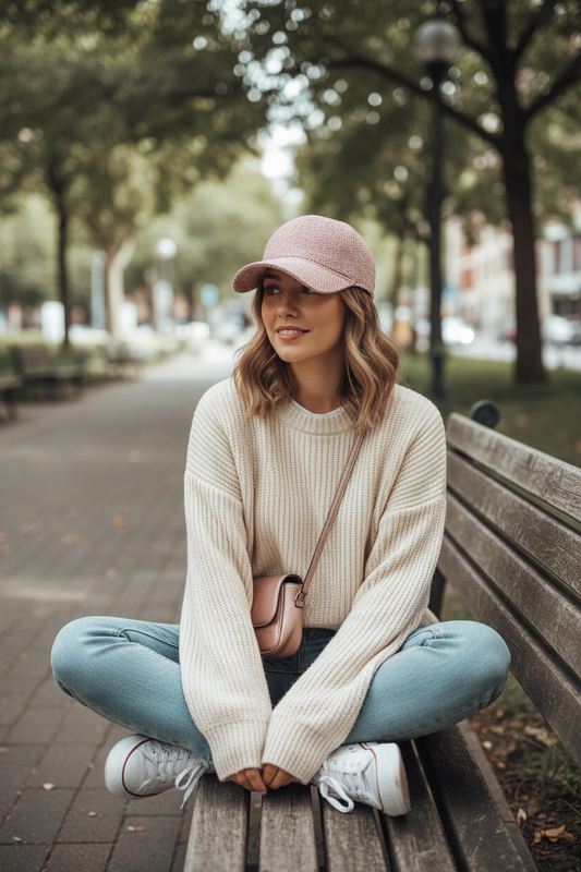 Brea Knitted Hollow Baseball Hat