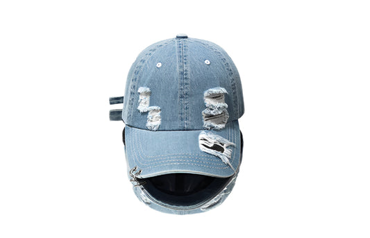 TheCapSpot -Distressed Demin Cap